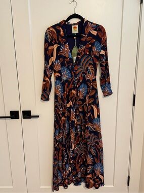 FARM Rio | Dresses | Farm Rio X Anthropologie Oneshoulder Seamed Aline Dress  | Poshmark